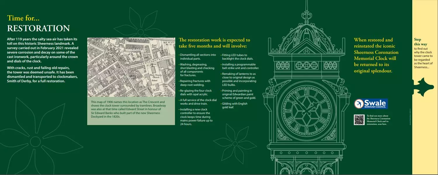 Sheerness Clock Tower Boarding - Time For Restoration